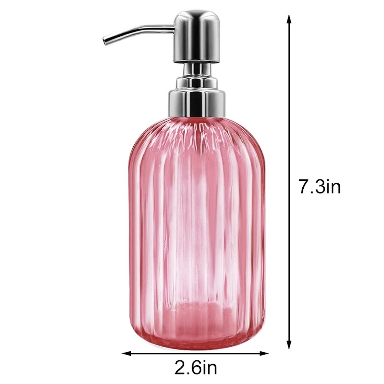 14 Oz Colorful Liquid Soap Refill Glass Dispenser 4