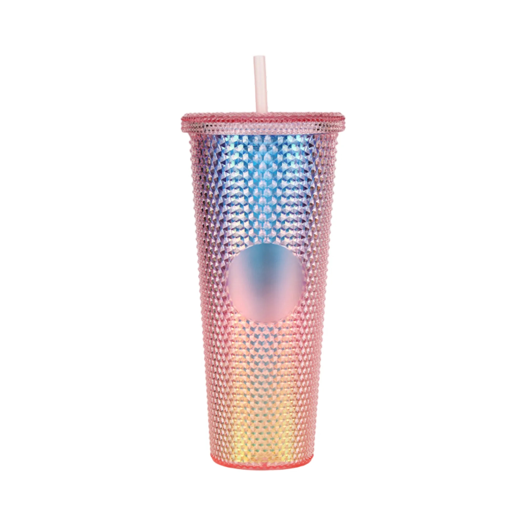 Plastic Tumbler with Handle and Reusable Straw 9