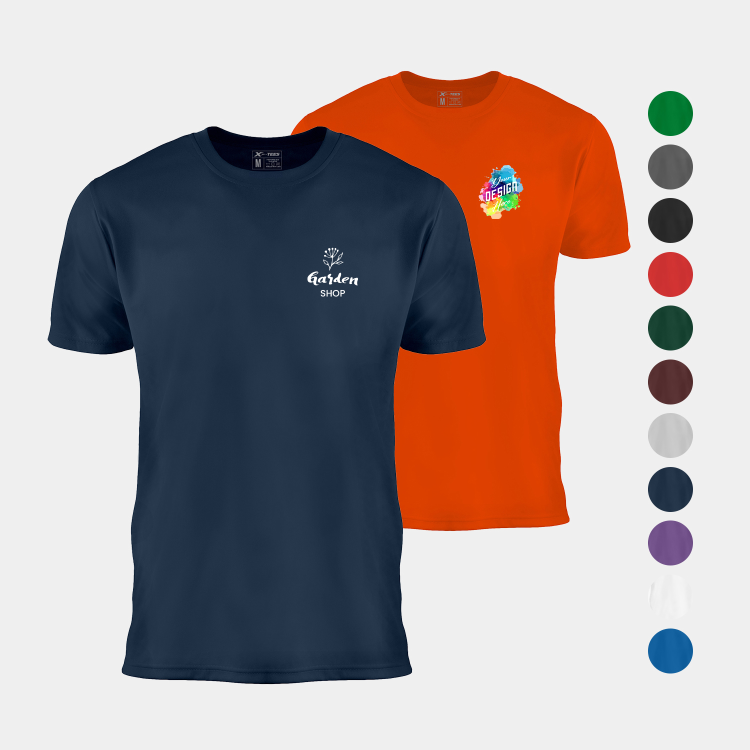 Men's Performance Crew Neck T-Shirt with Set-In Sleeves 3
