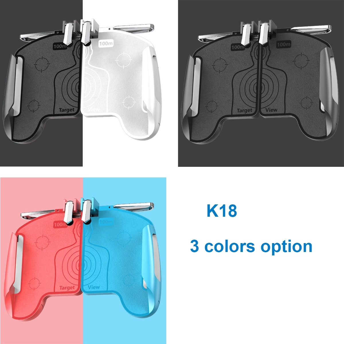 Mobile Game Controller Aim Trigger Fire Buttons 4