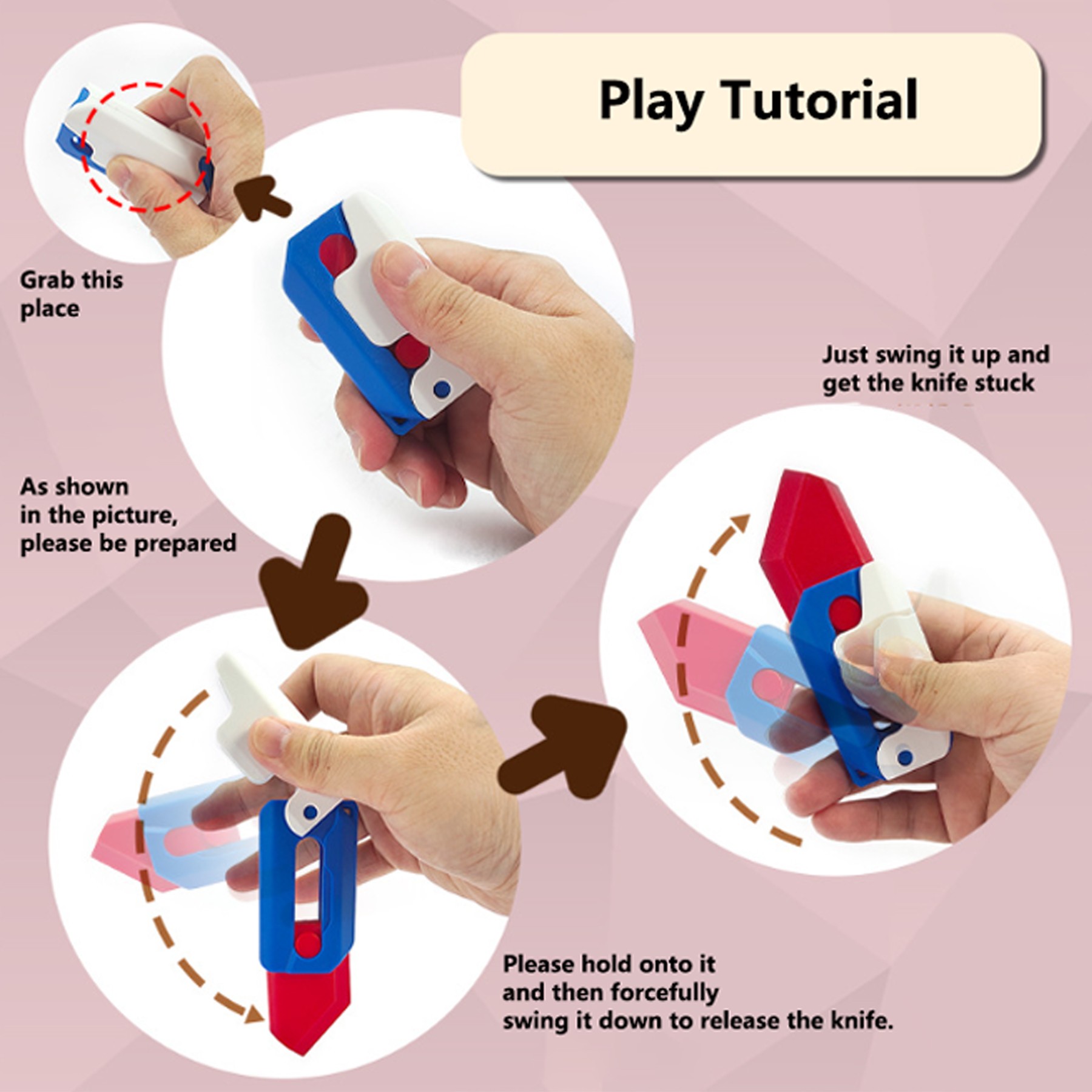 3D Gravity Knife Toy 4