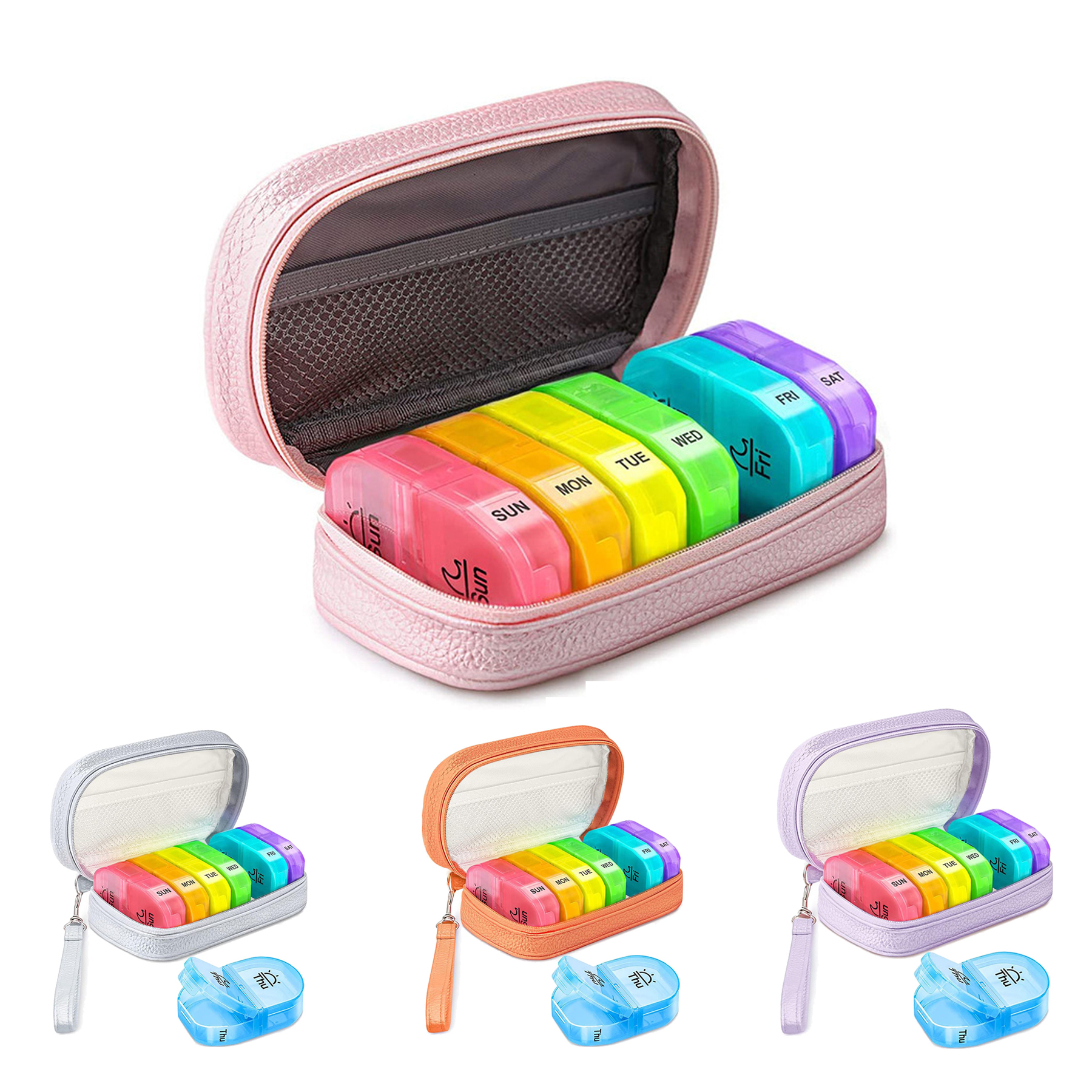 Daily Pill Organizer 2 Times a Day 2
