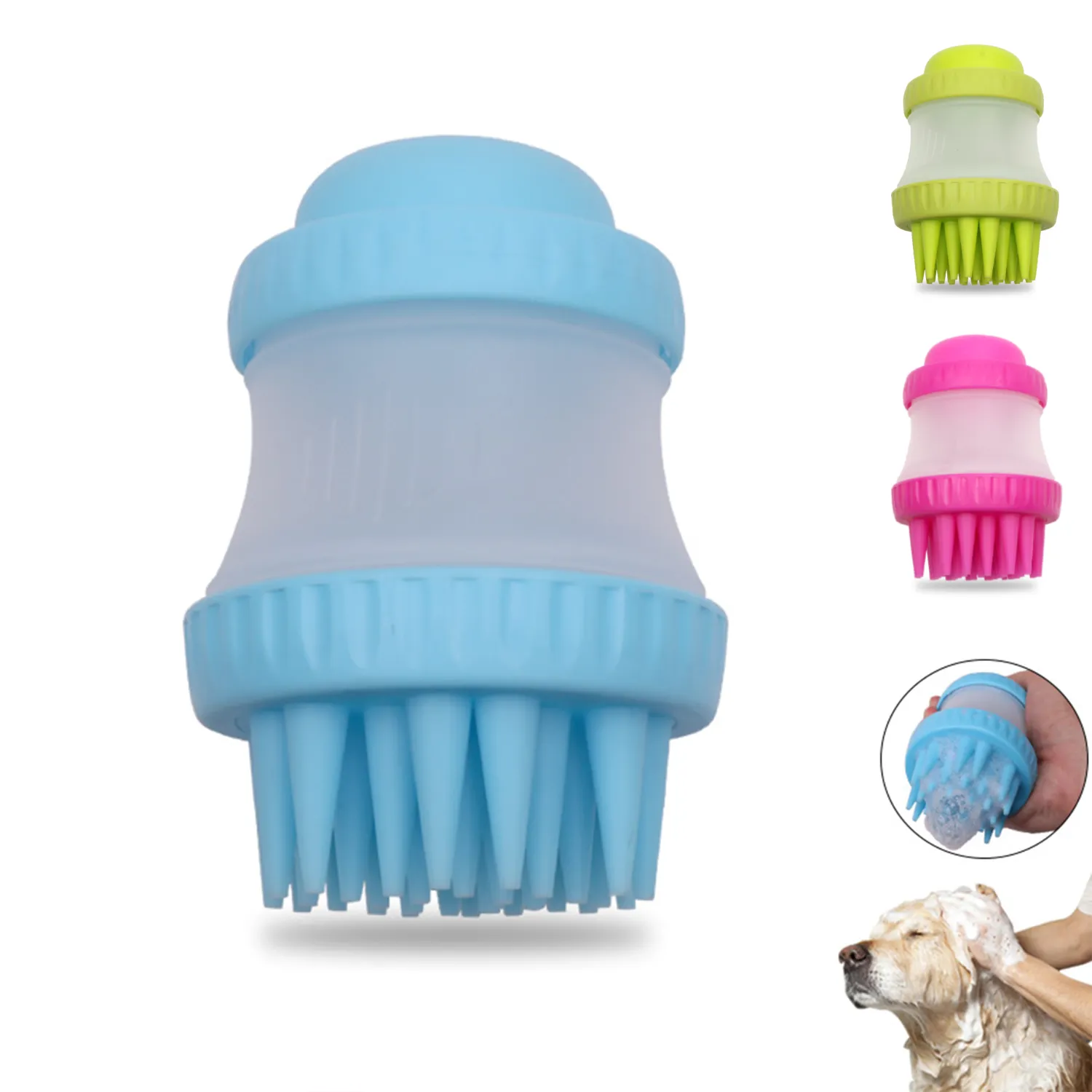Silicone pet bath brush 3