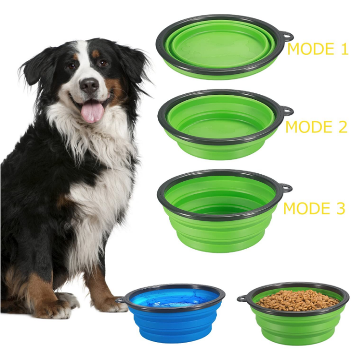 Pet Portable Travel Bowl With Free Carabiner And LOGO Custom 4