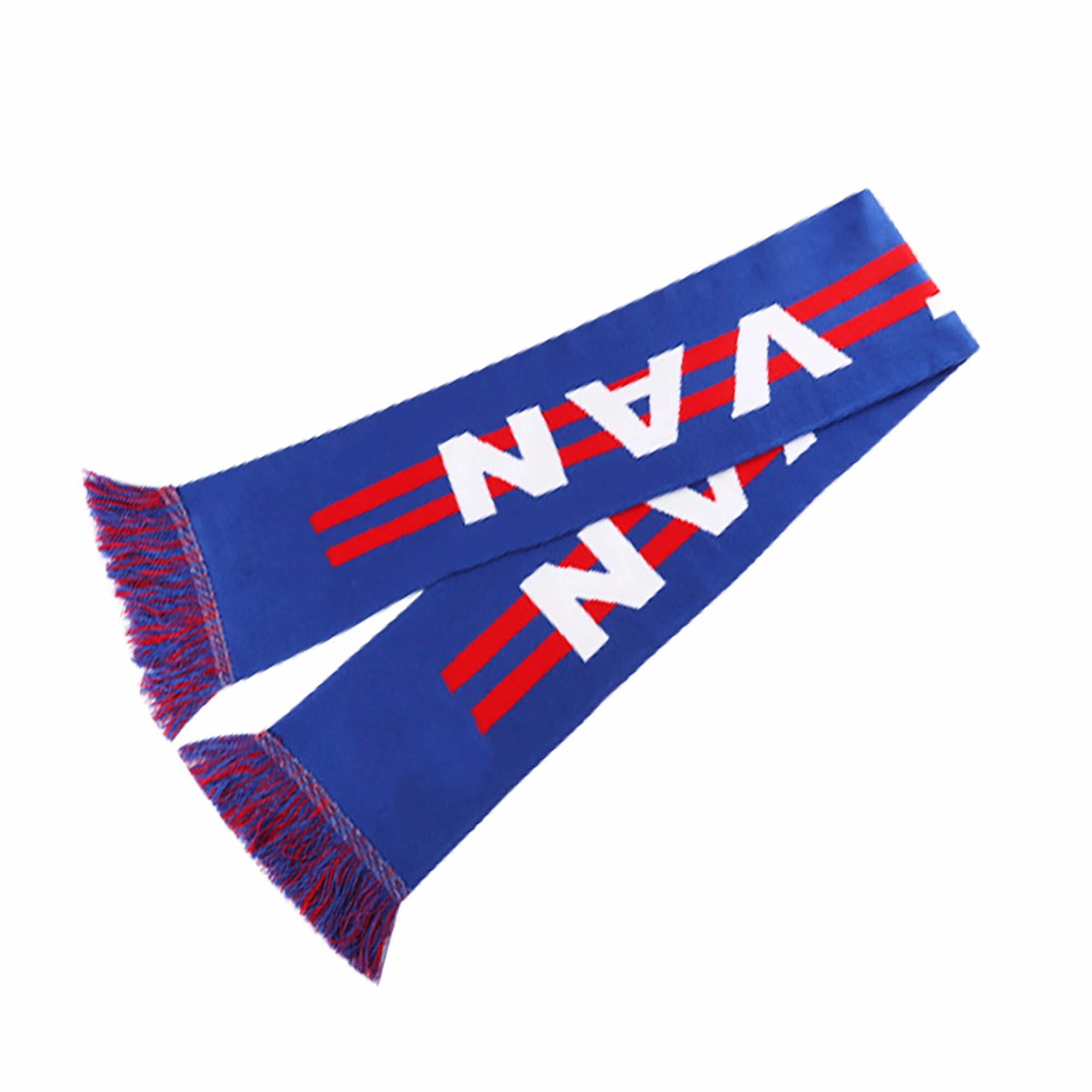 Tassel reversible knitted scarf 2