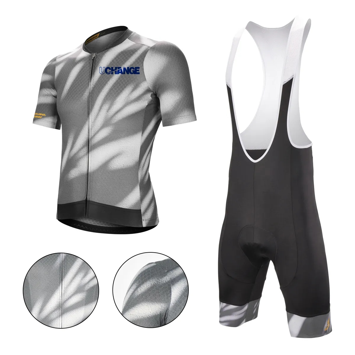 Short-Sleeve Cycling Jersey And Bib Shorts Set 7