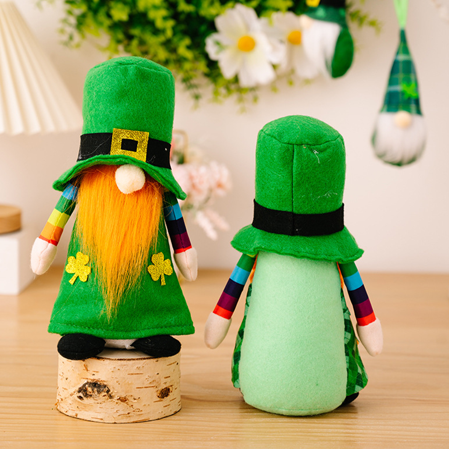 Faceless Green Gnome St Patricks Day Home Decor 4