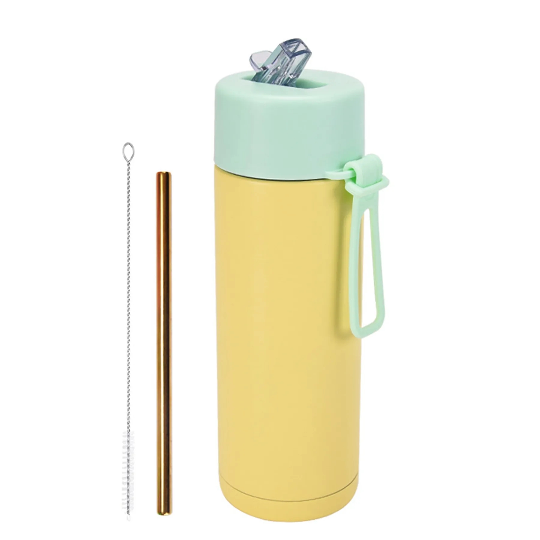 22 Oz. Stainless Steel Straw Cup with Silicone Strap 26