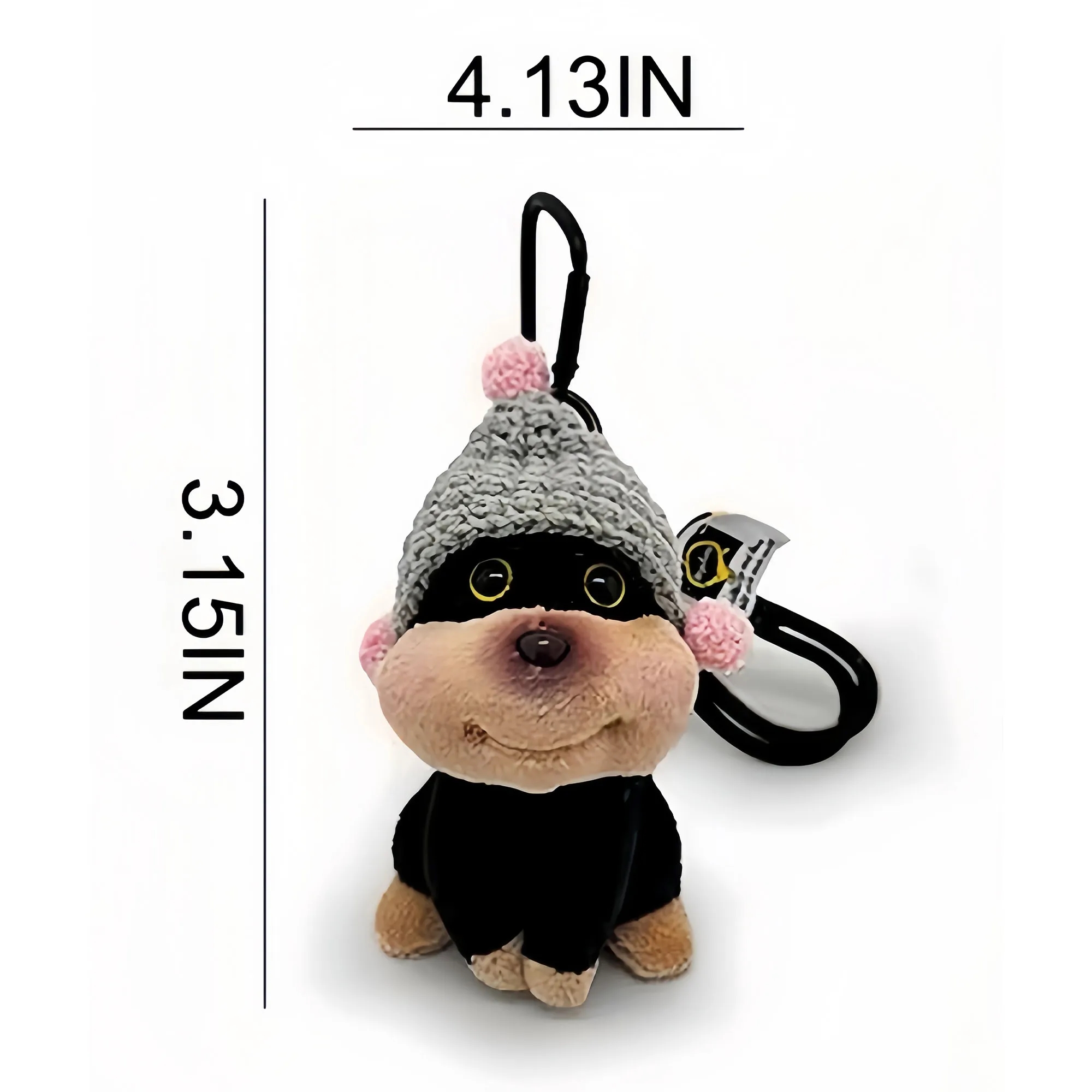 Bee Puppy Plush Keychain For Backpack Decor 7