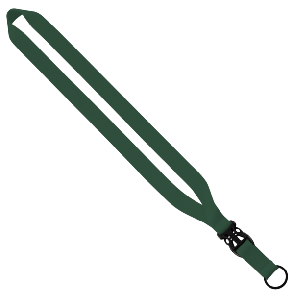 3/4" Polyester Lanyard with Slide Buckle Release & Split-Ring 2
