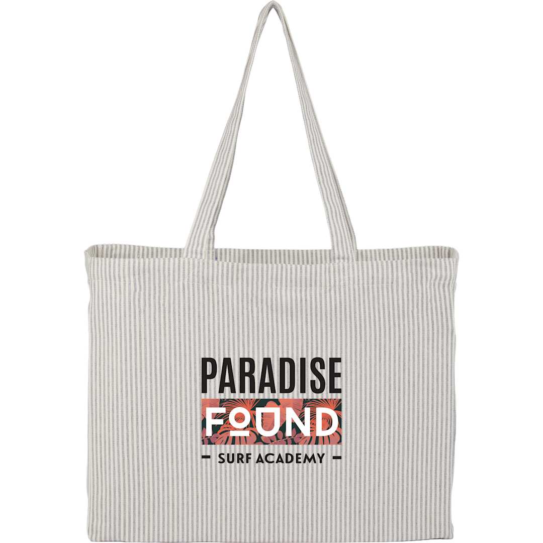 Striped Pacific Recycled Cotton Shopper Tote 43