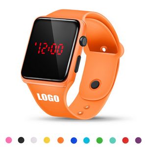 Sports Watch With Red Digital Square Dial Adjustable Band Detachable Design 41