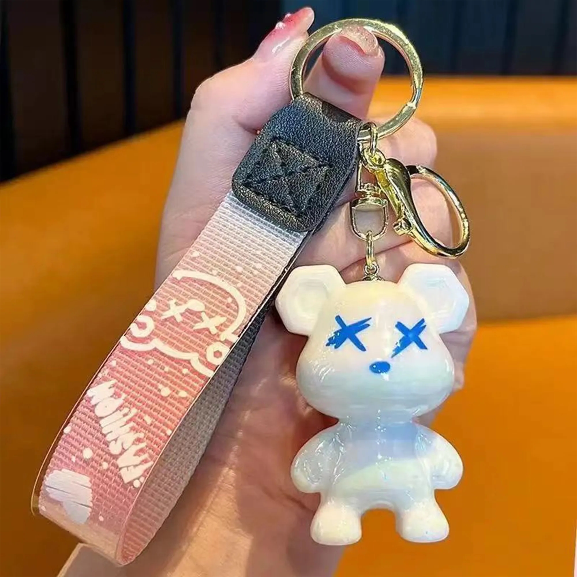 Starry Sky Bear Keychain 4