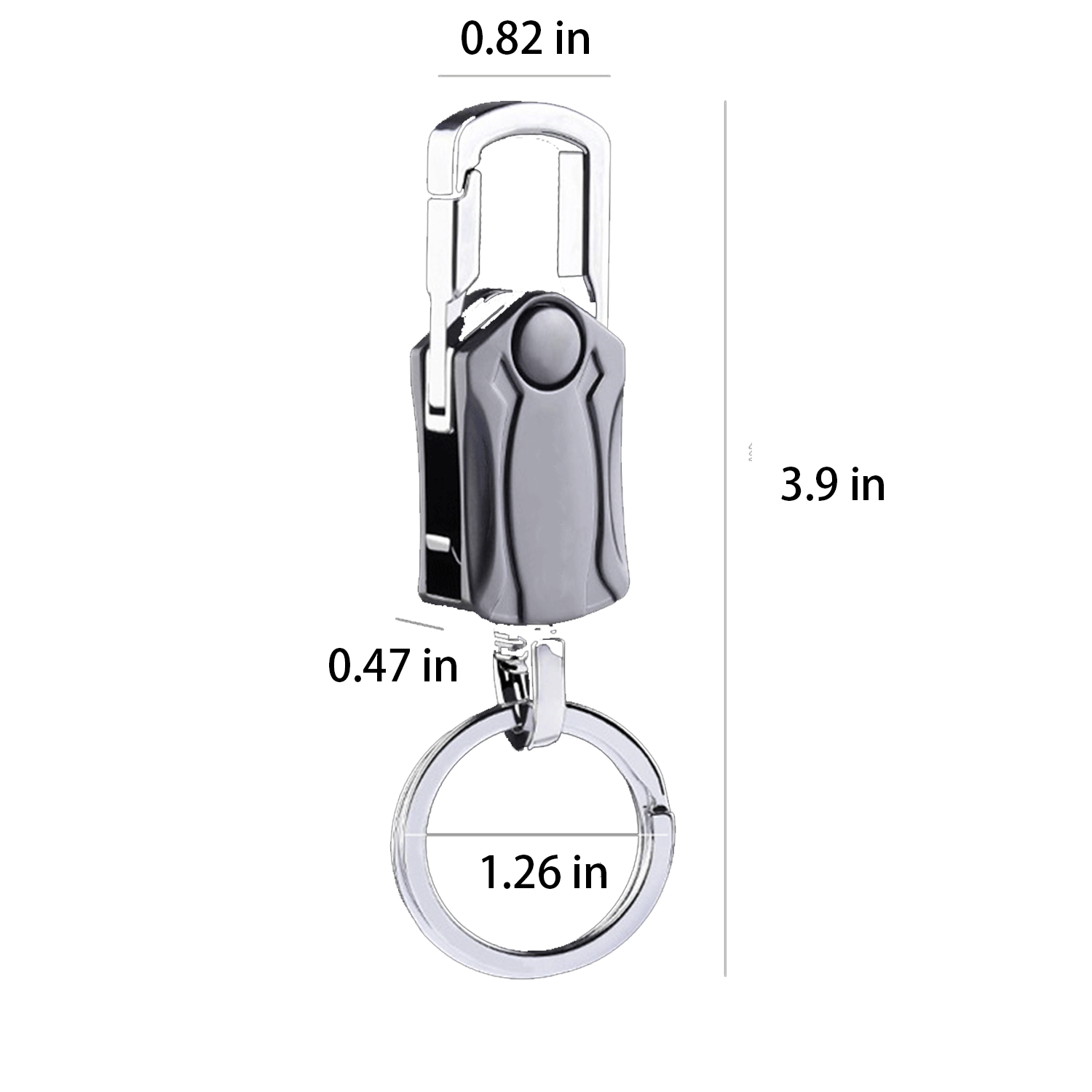 4 in 1 Finger Spinner Metal Keychain 2
