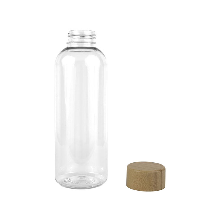 "CLEARLY FLOW" 16 oz Recycled RPET Bottle With Bamboo Cap 7