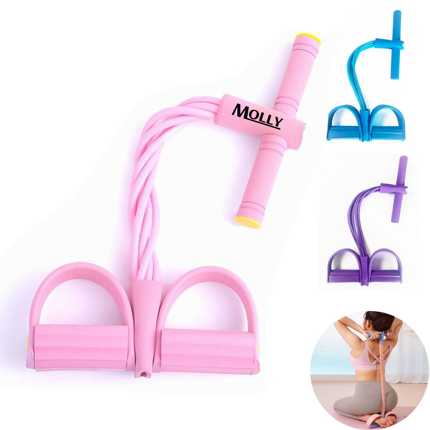 Multifunctional Pedal Puller Resistance Rope, custom sports ball with logo imprint 9