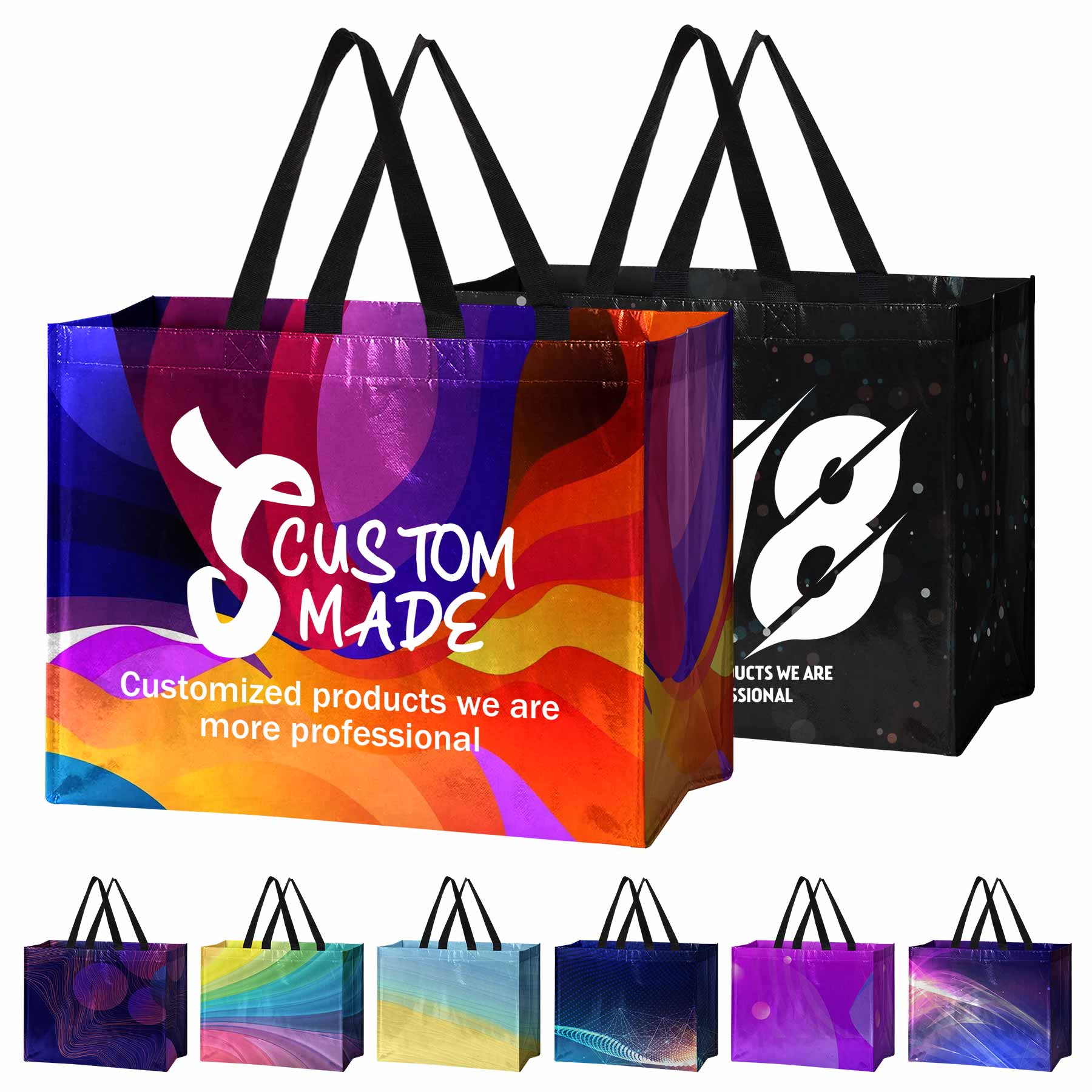 Laminated Non-Woven Tote Bag (Full Color) 2