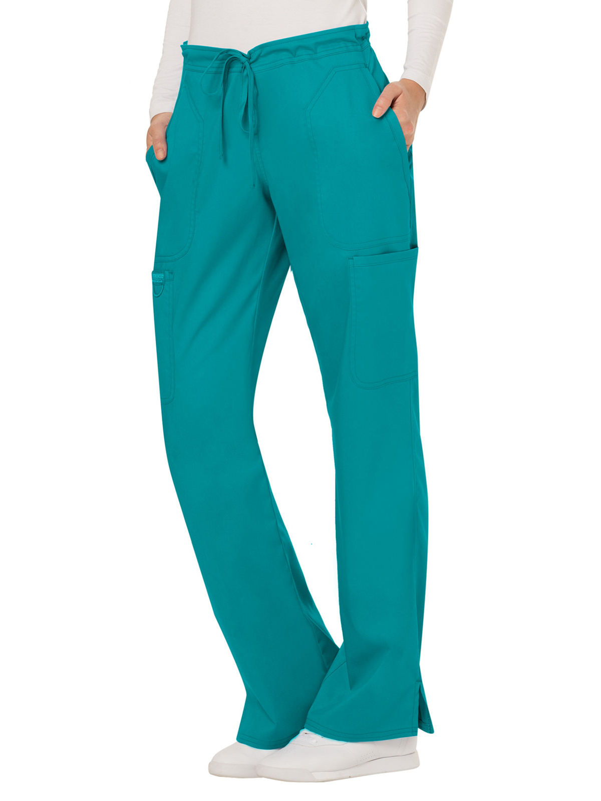 Cherokee - Workwear Revolution - Women's 5-Pocket Mid Rise Drawstring Pant 28