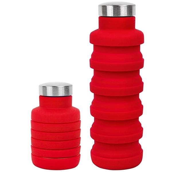 17oz Collapsible Silicon Water Bottle 3
