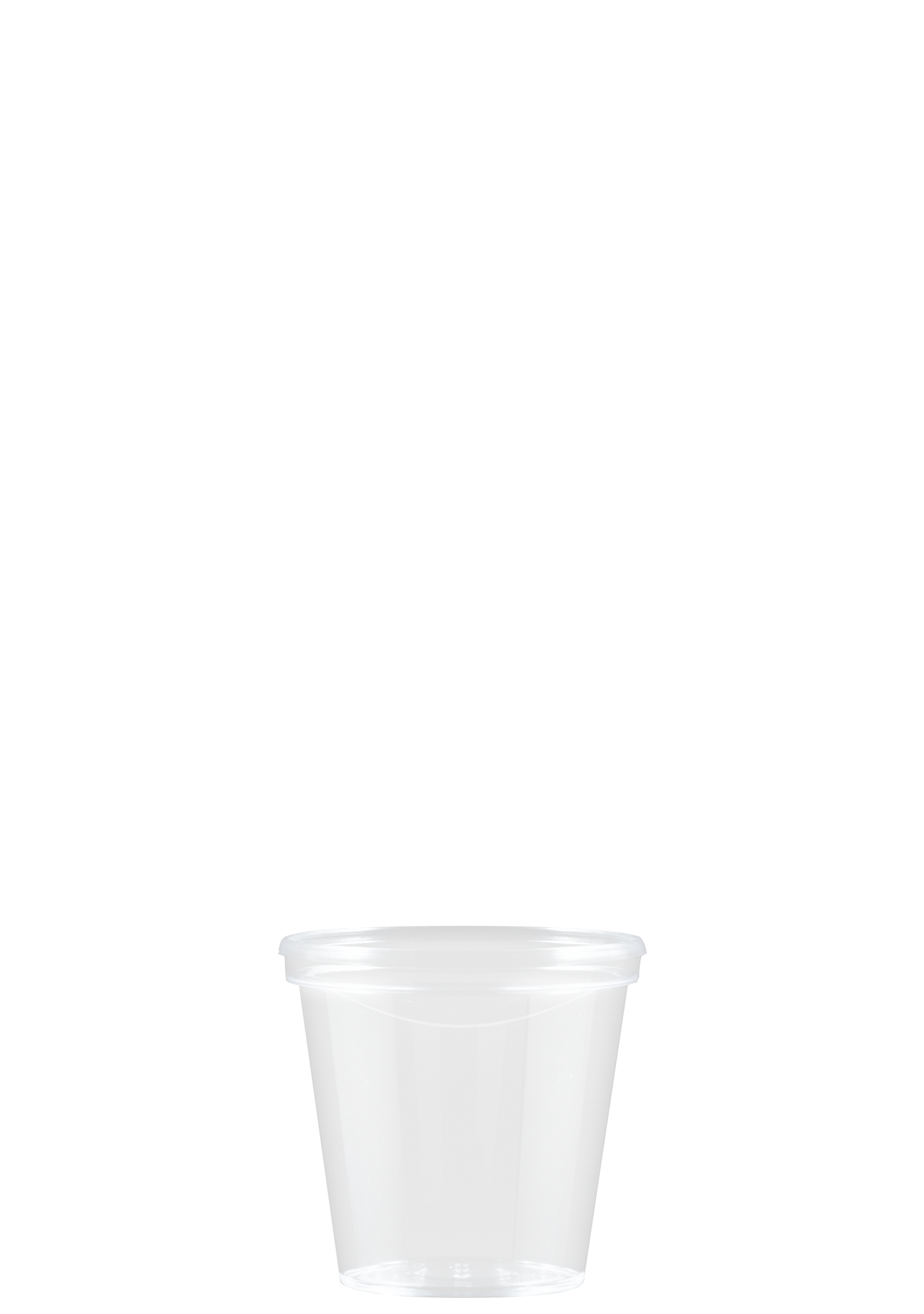 1 oz Hard Plastic Smooth Cup Clear Digital Print 2