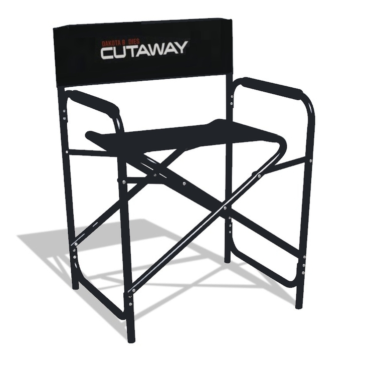 Custom Director's Chair, Small with Single Side Printed Back folding chair 1