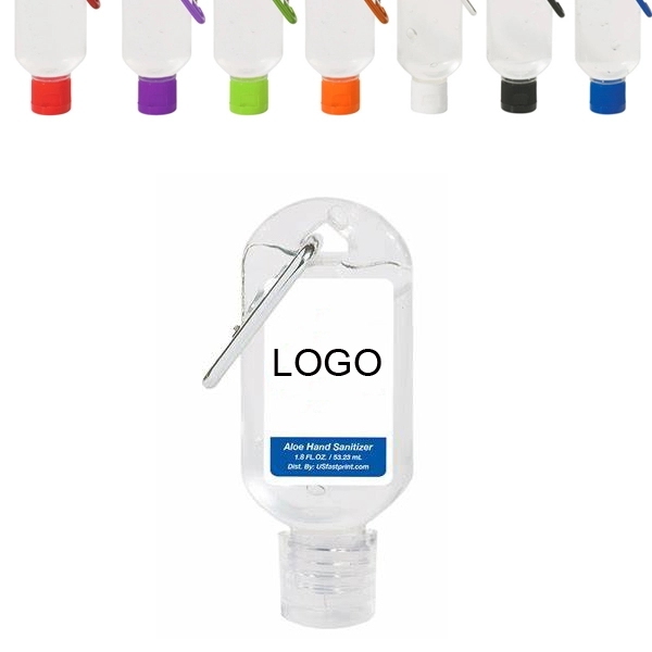 1.8 Oz. Hand Sanitizer Gel with Carabiner 2
