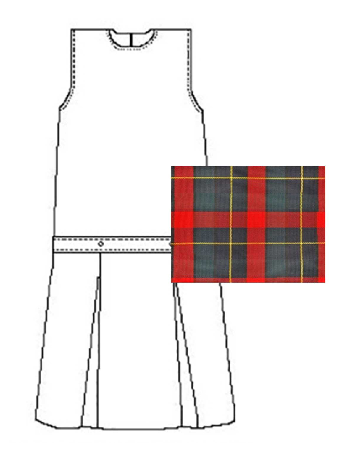 A+ Uniforms - Girls' Polyester Plaid Jumper 12
