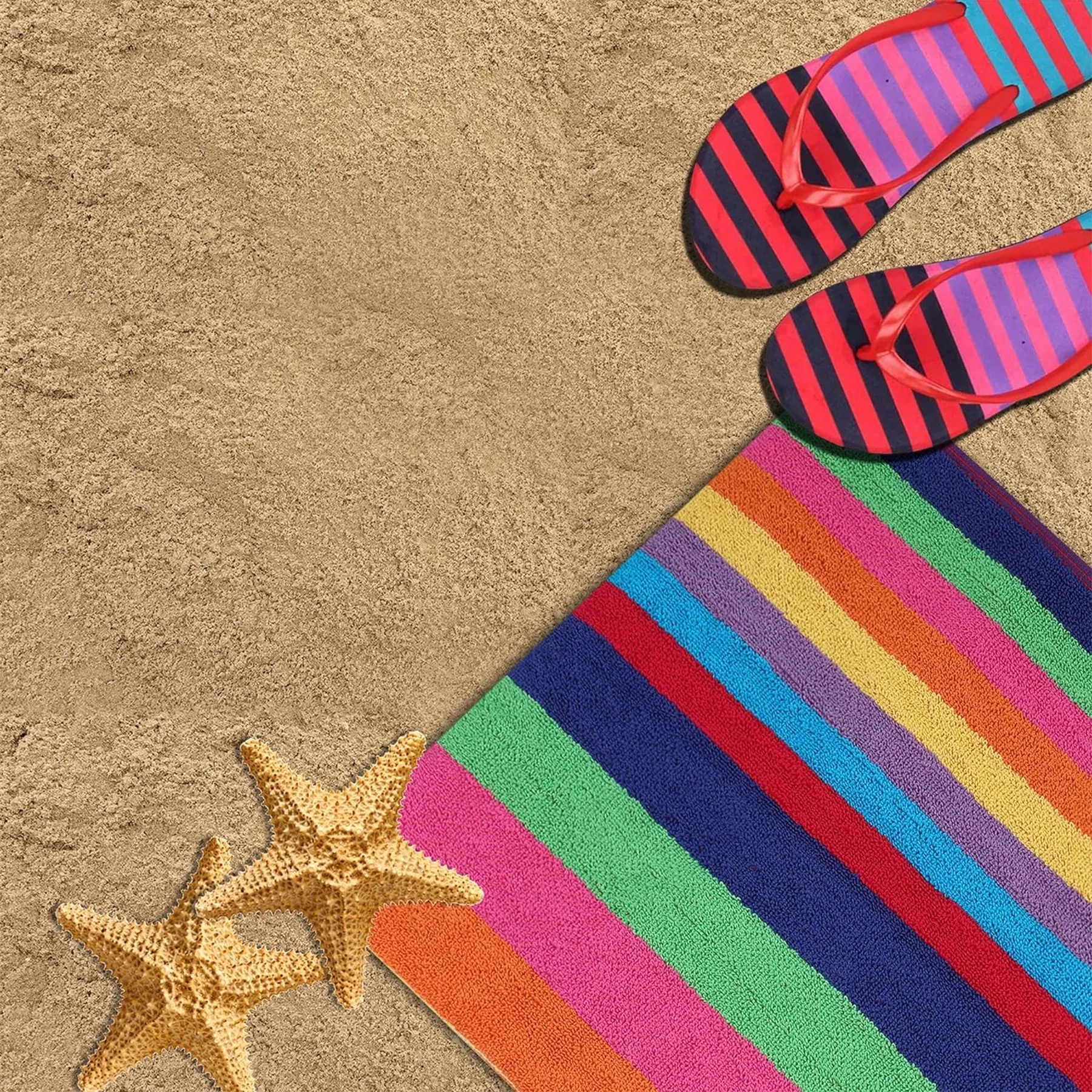 Rainbow Beach Pool Towels 6