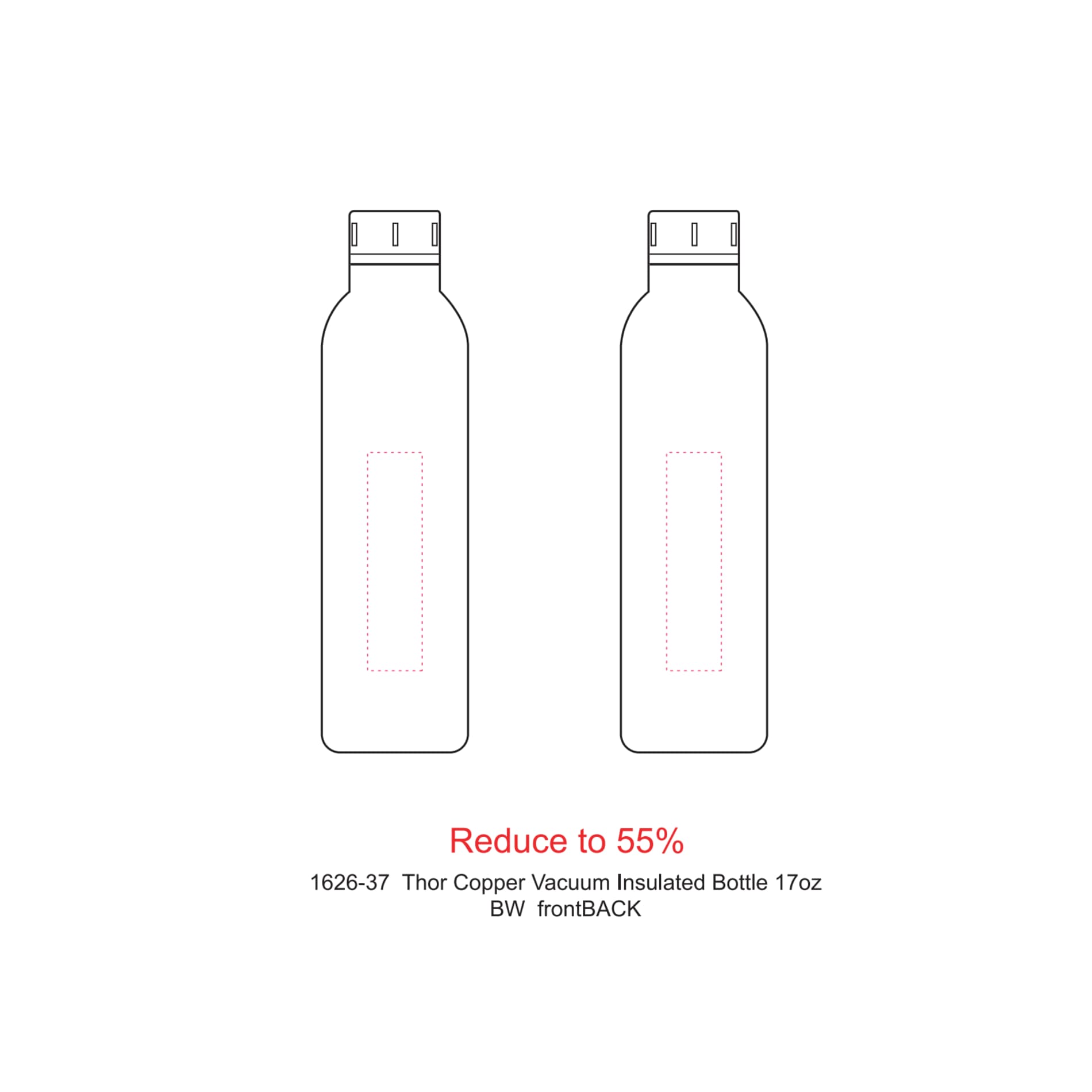 Thor Copper Vacuum Insulated Bottle 17oz 112