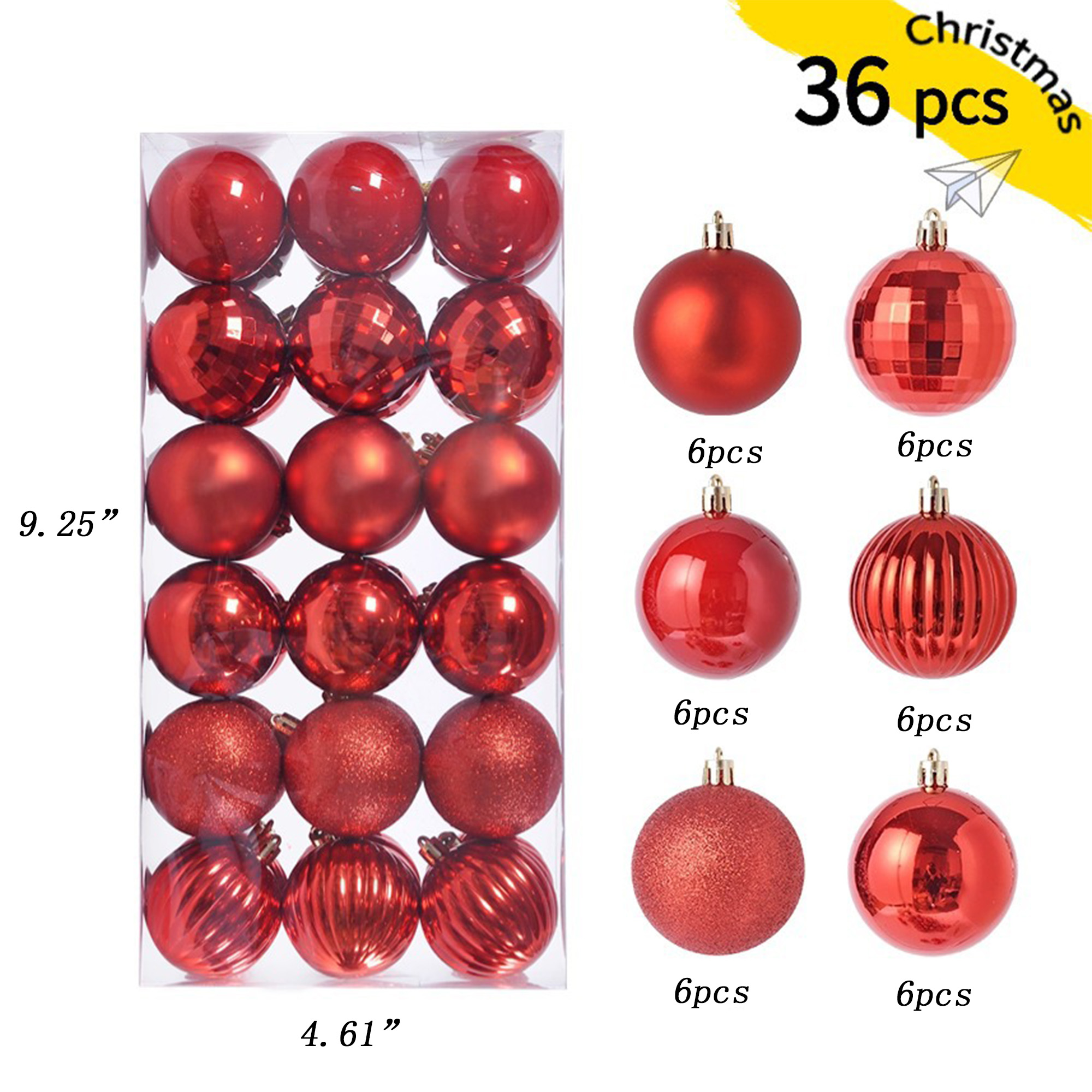 1.57inch Christmas Ball Set 4
