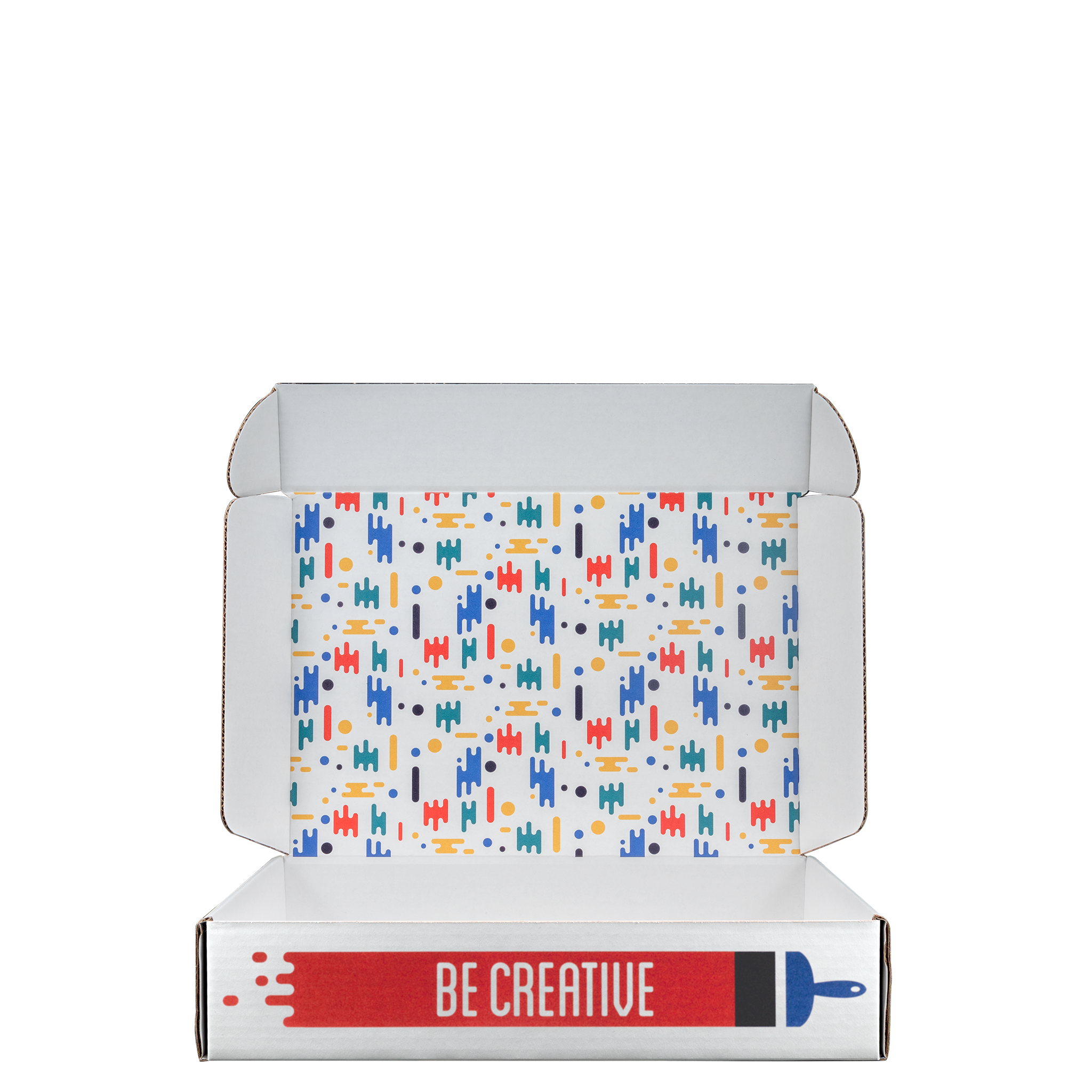 Mailing Box, B-Flute14" x 10" x 3" - White - E - 420 sq in 3