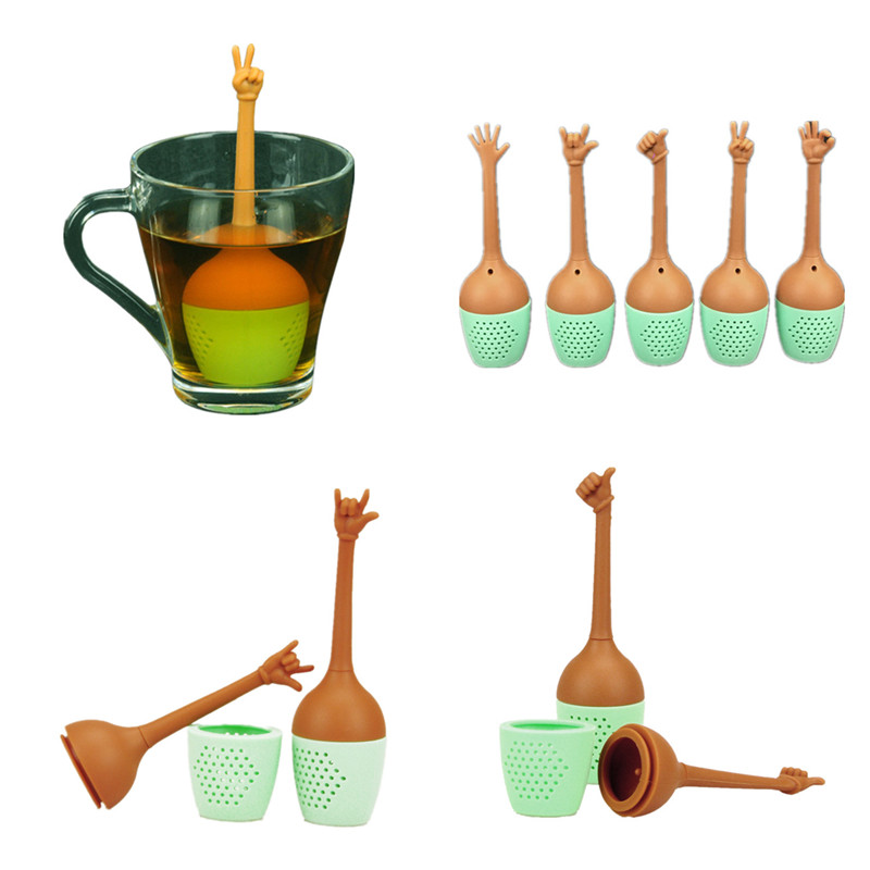 Silicone Gesture Tea Infuser 2