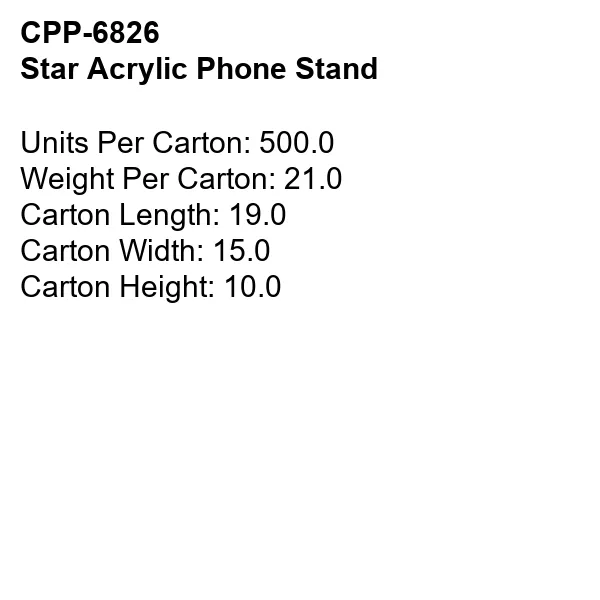 Star Acrylic Phone Stand 7