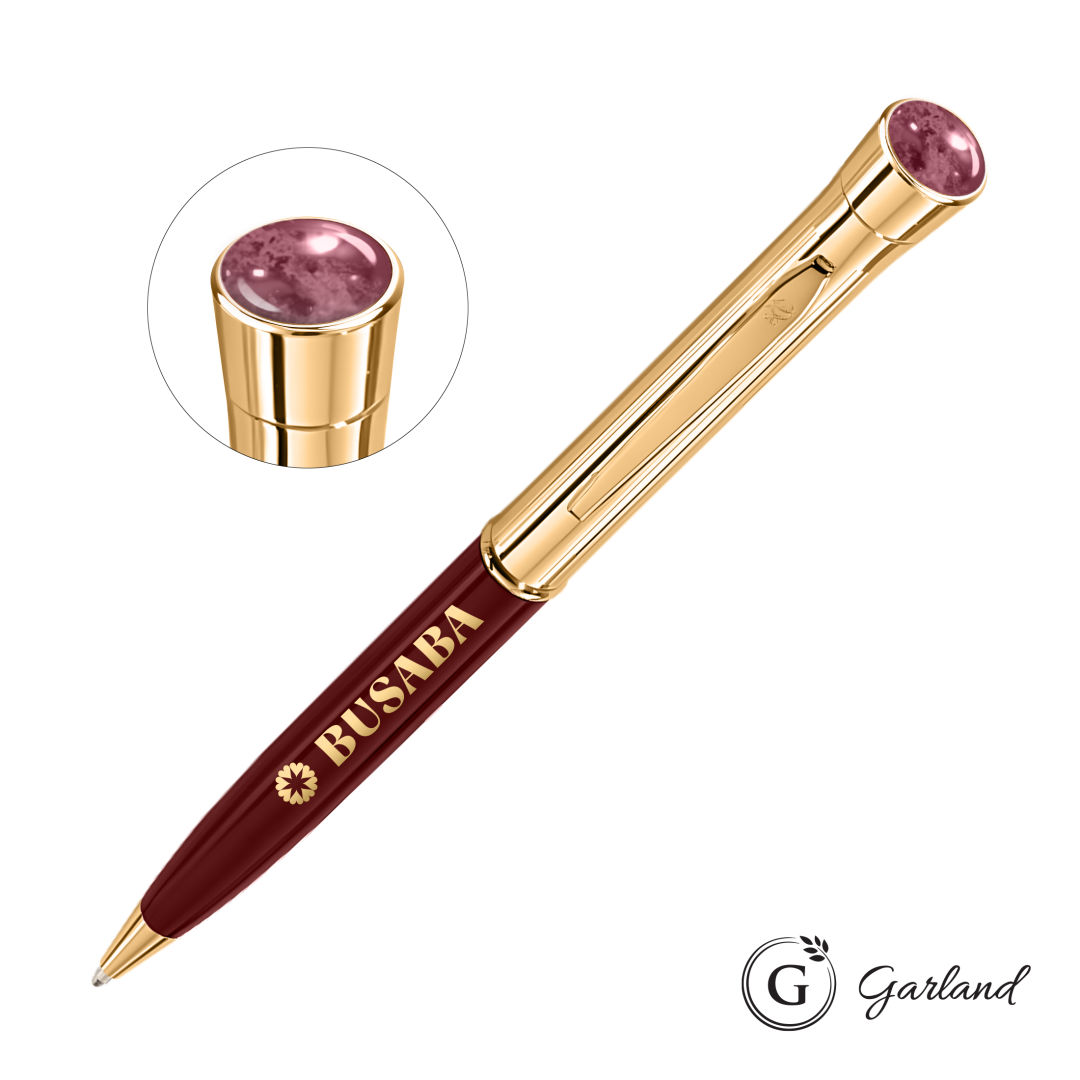 Garland® Monogram Aura Twist Ballpoint Pen - Gold 1