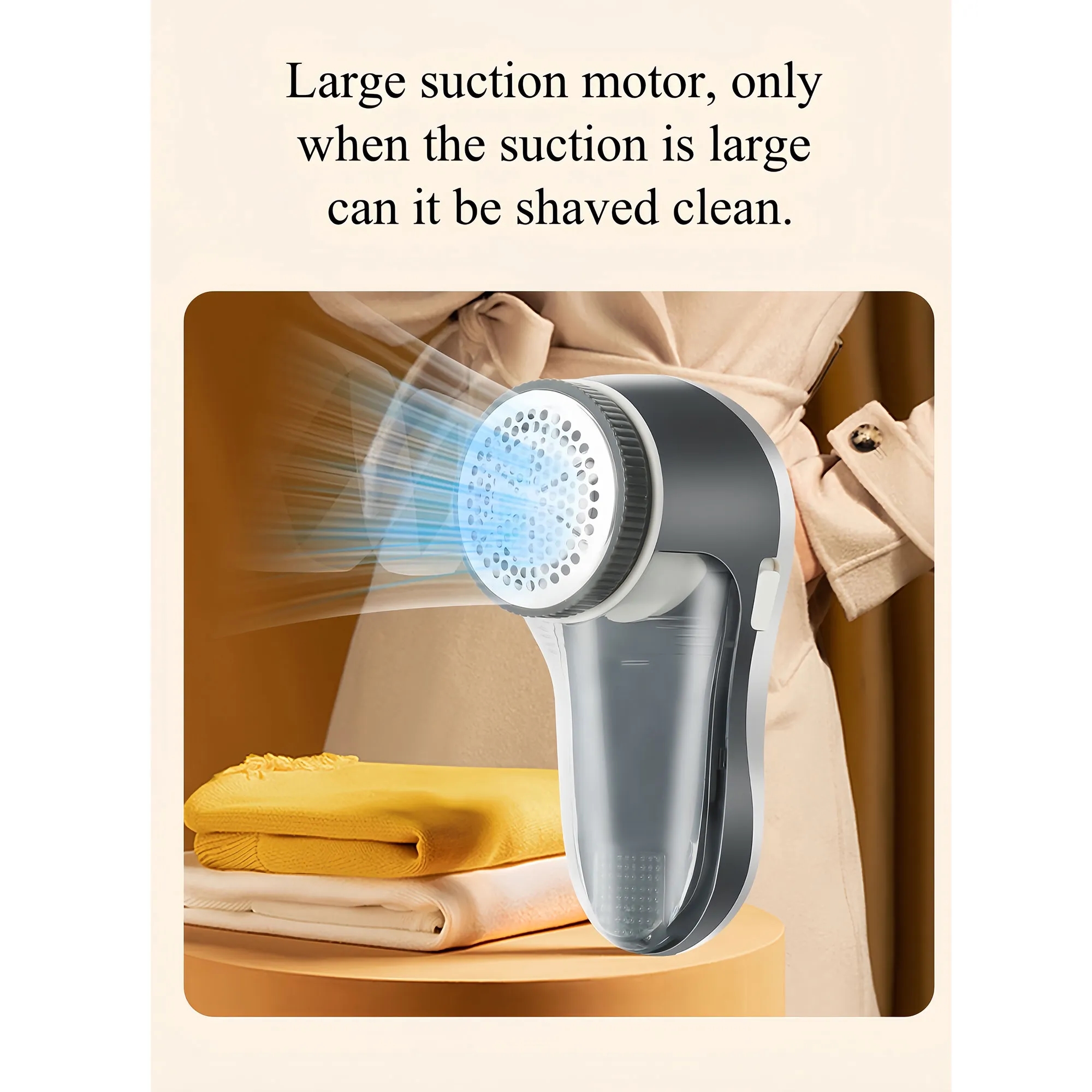 6-Blade Fabric Shaver With Honeycomb Mesh & Visual Storage 1