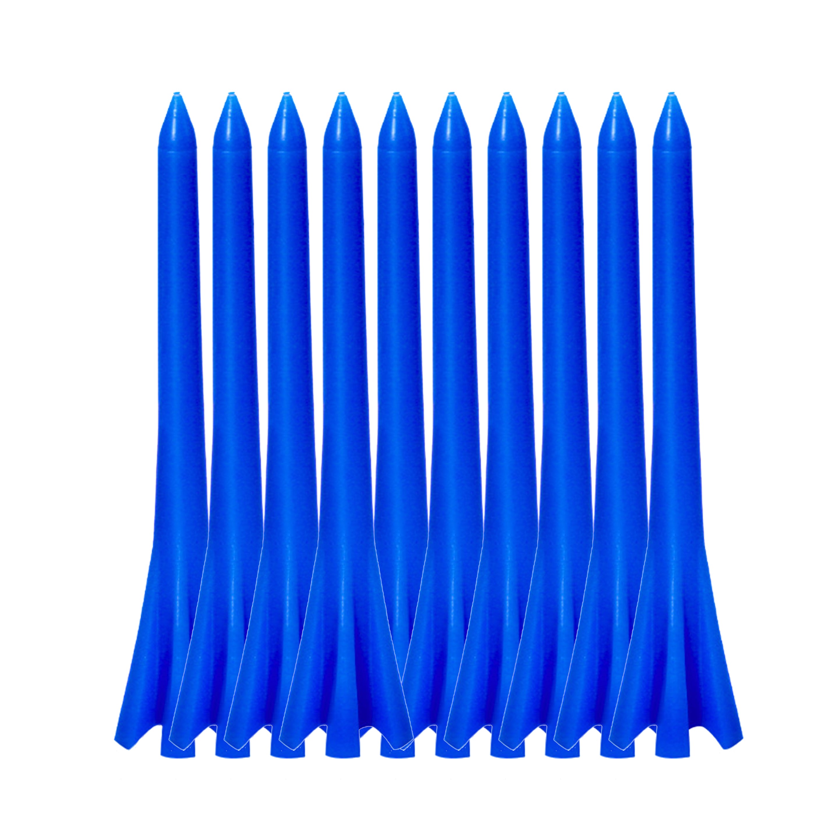 10 Premium Prong Golf Plastic Tees 2-3/4'' 4