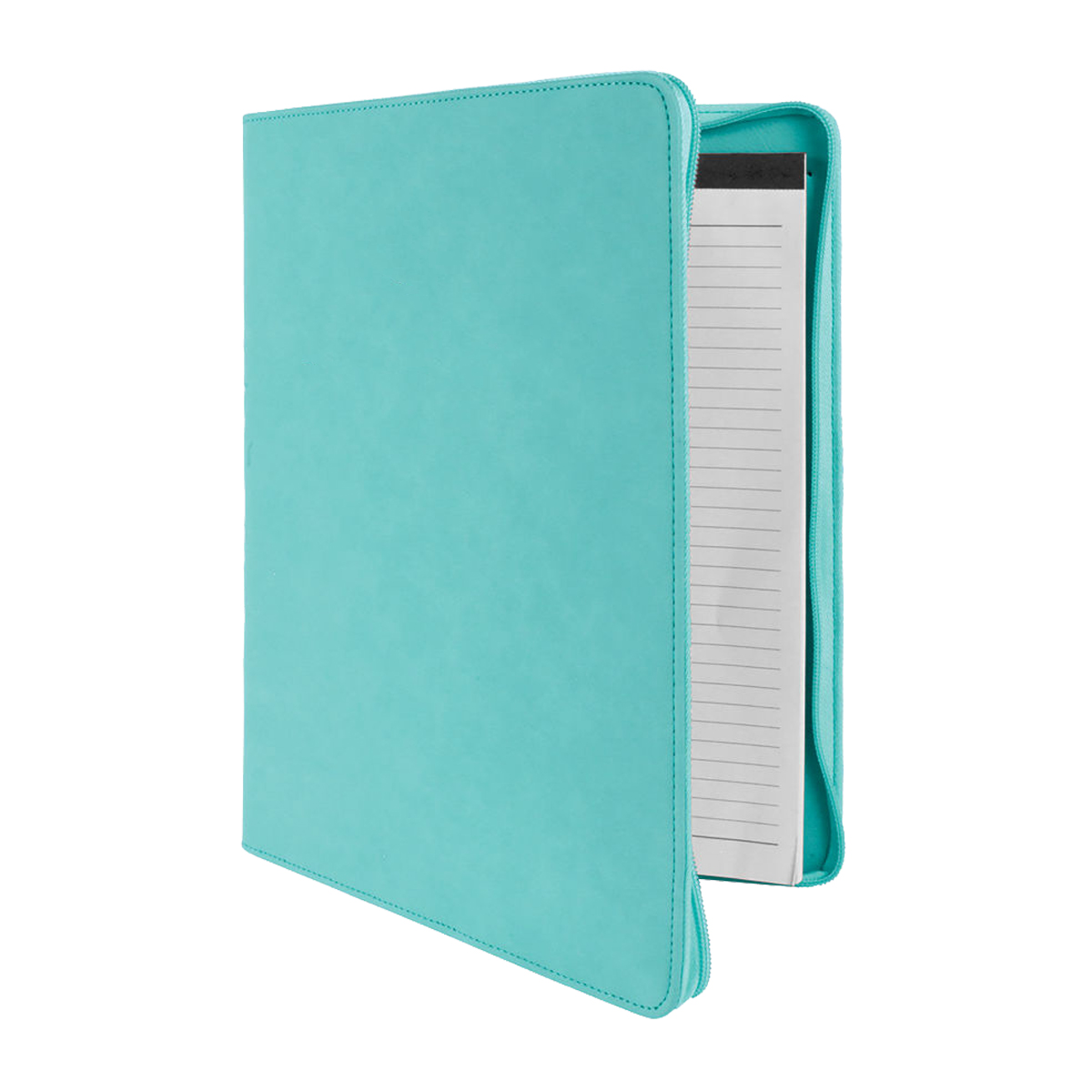 9" x 12" Leatherette Teal Portfolio with Zipper 9