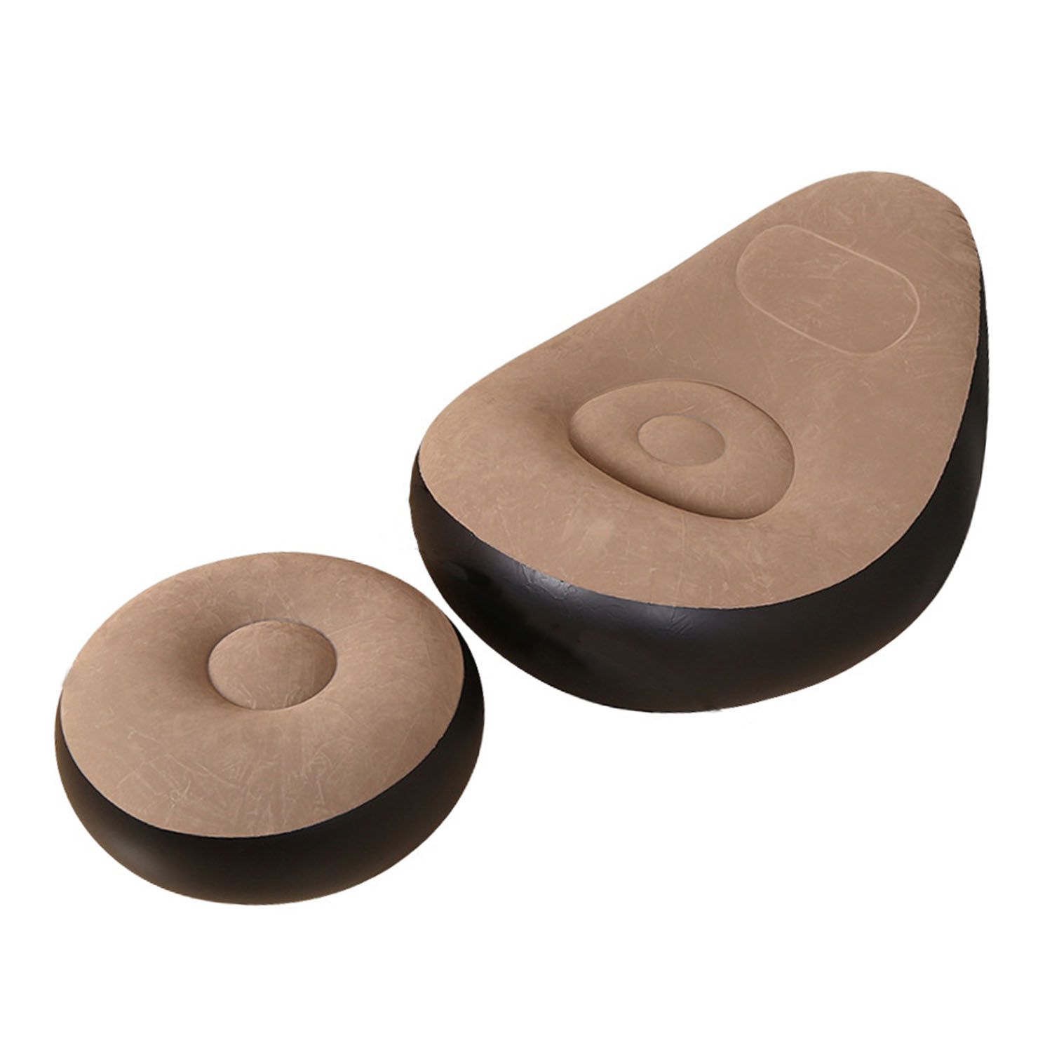 Foldable Inflatable Flocked PVC Sofa 8