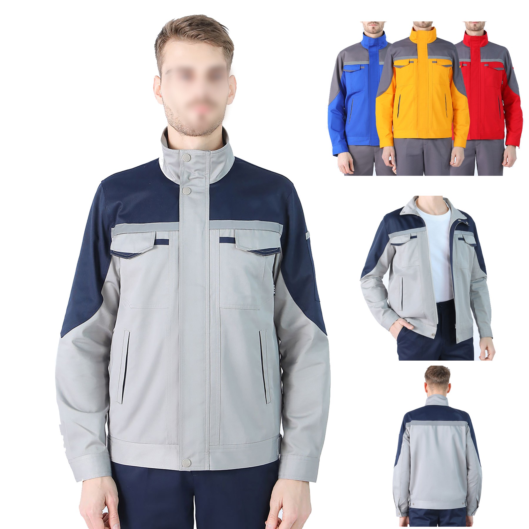 Work Jacket With Reflective strip