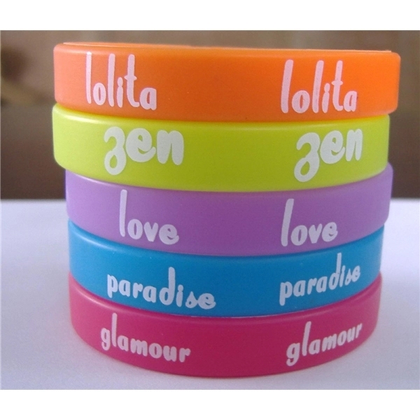 Custom imprint silicone bracelet wristband 3