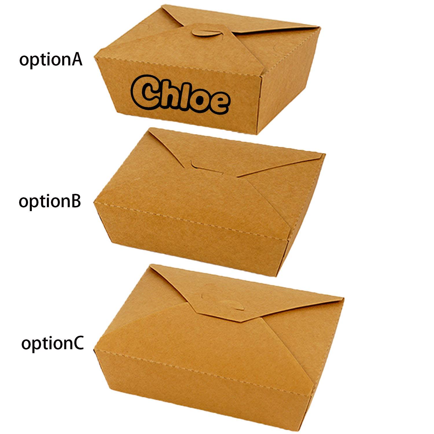 Disposable Oil Resistant Food Paper Box 2