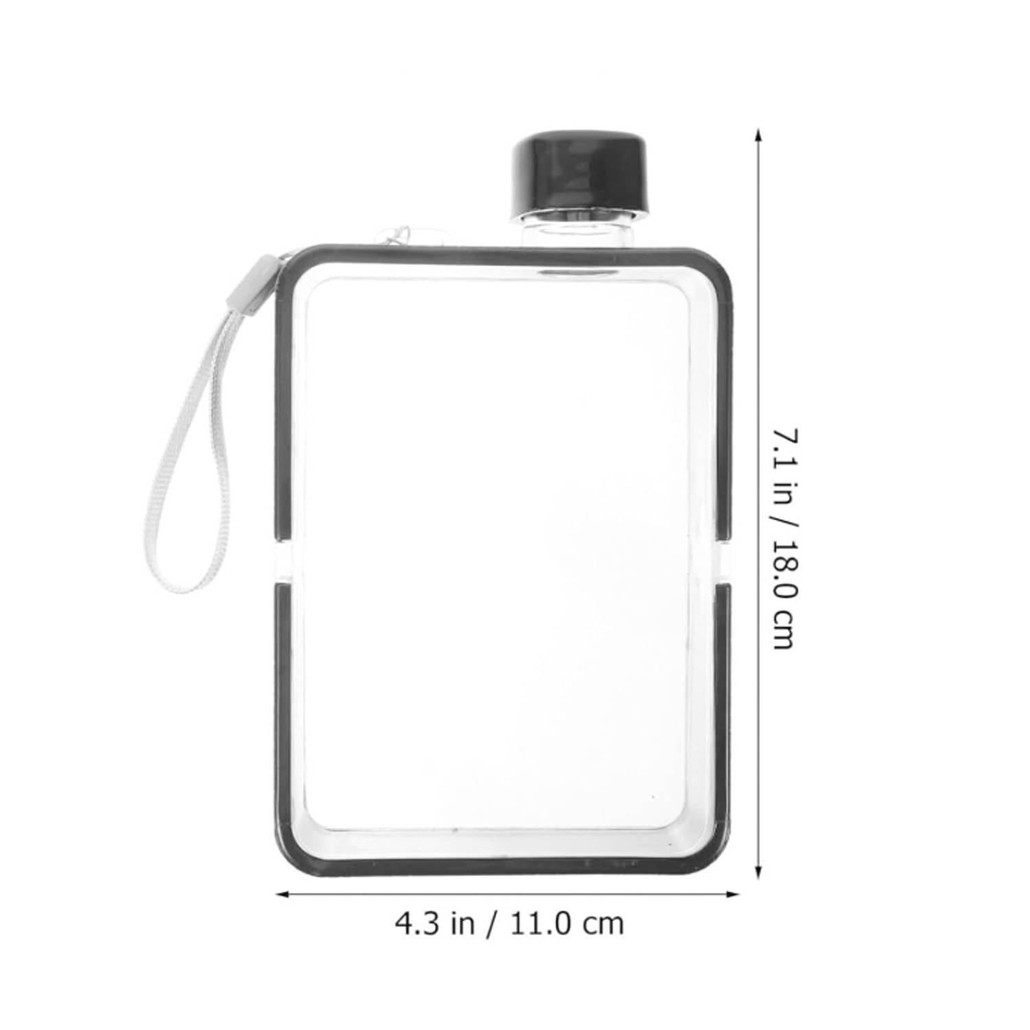 13.5oz Plastic Square Clear Water Bottle 6