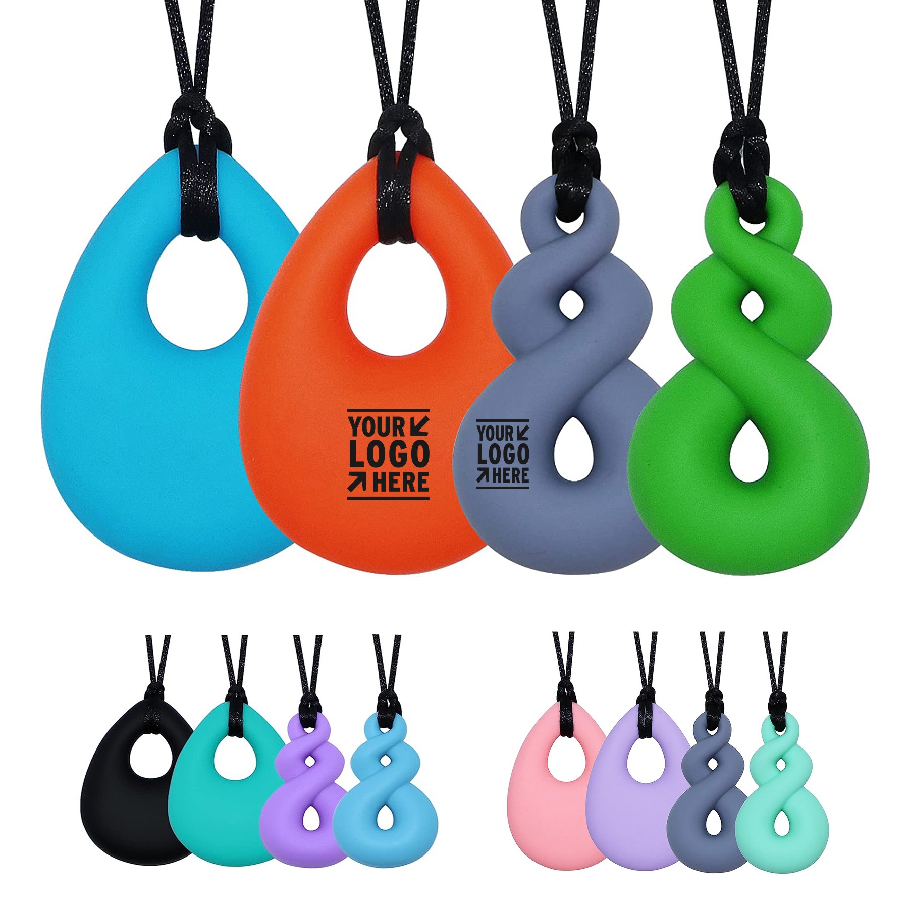 Silicone Chew Necklace for Sensory Kids and Adults 2