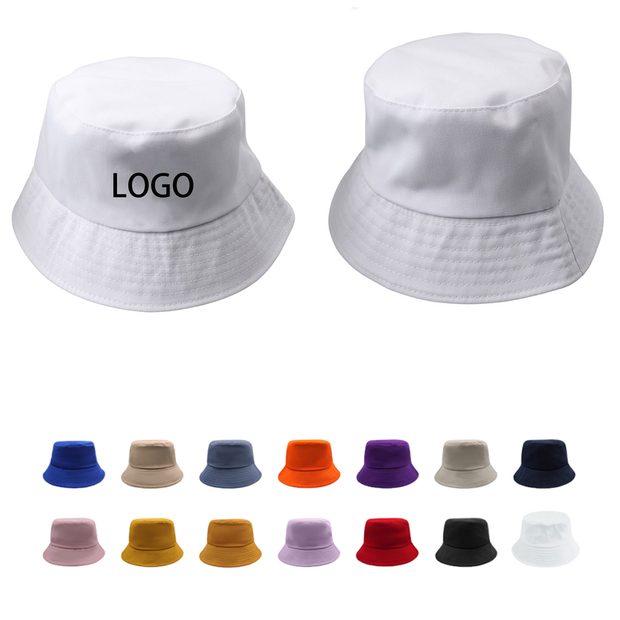 Full Color Pure Cotton Summer Kid Bucket Hat 2