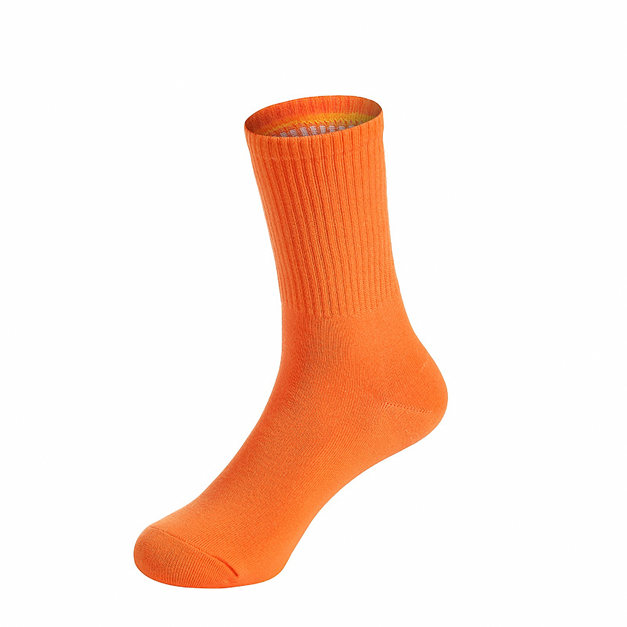 Unisex Solid Color Combed Cotton Socks 4