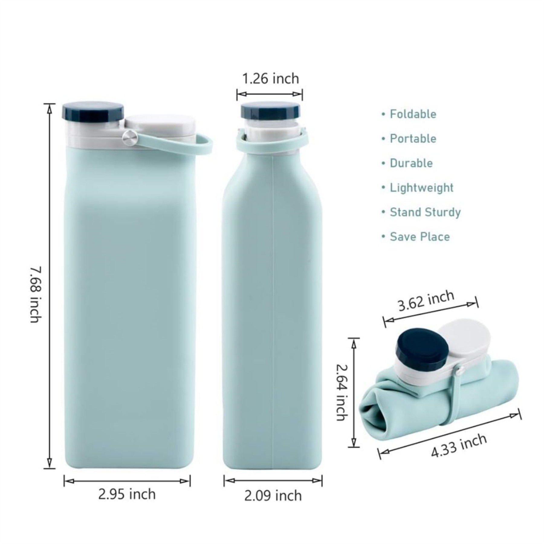 Collapsible Silicone Water Bottle 1