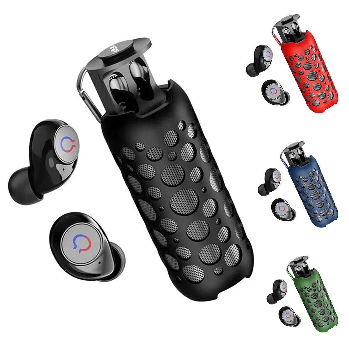 2 in 1 Portable Bluetooth Wireless Speakers Earbuds 2