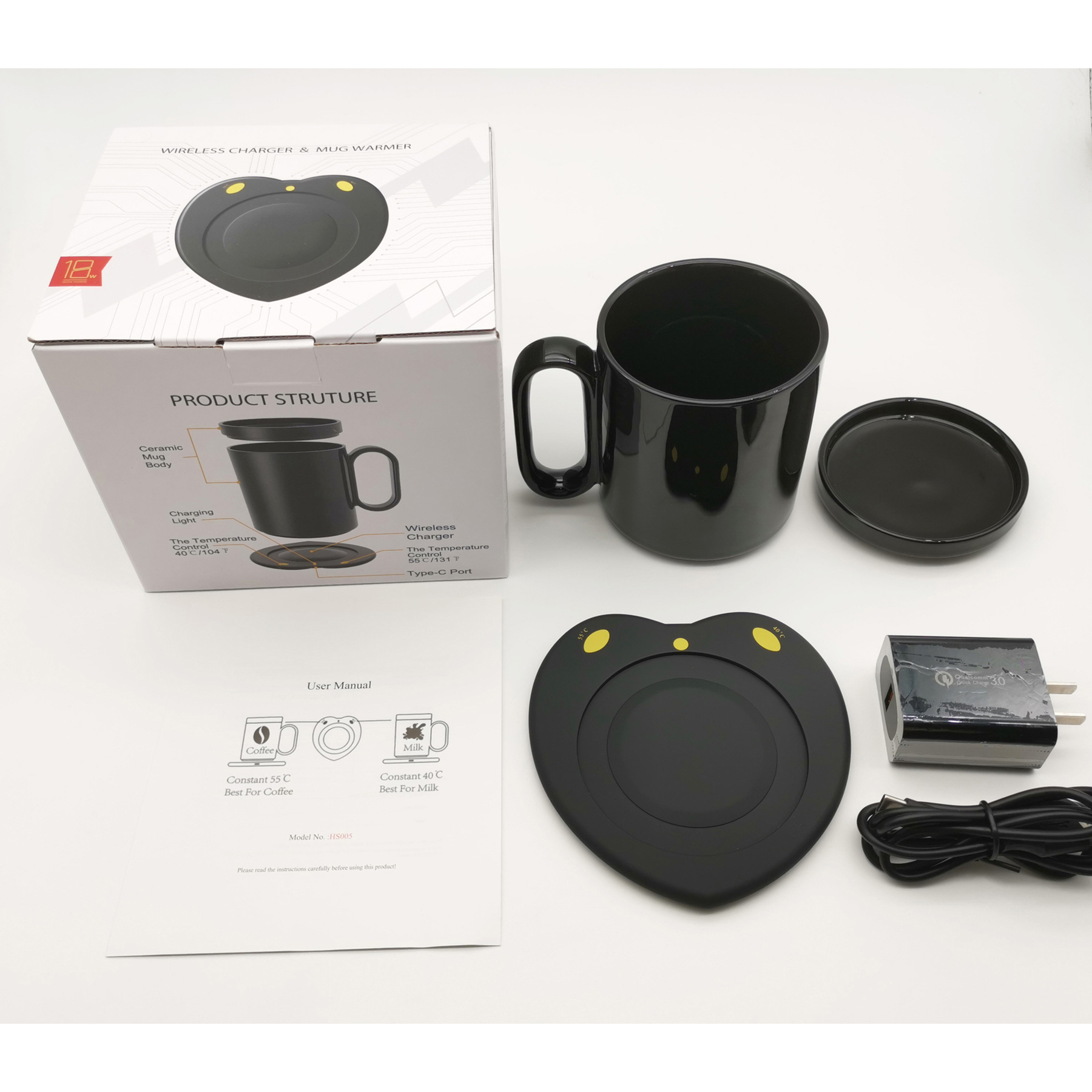 2 in 1 Mug Warmer with Wireless Charger 3