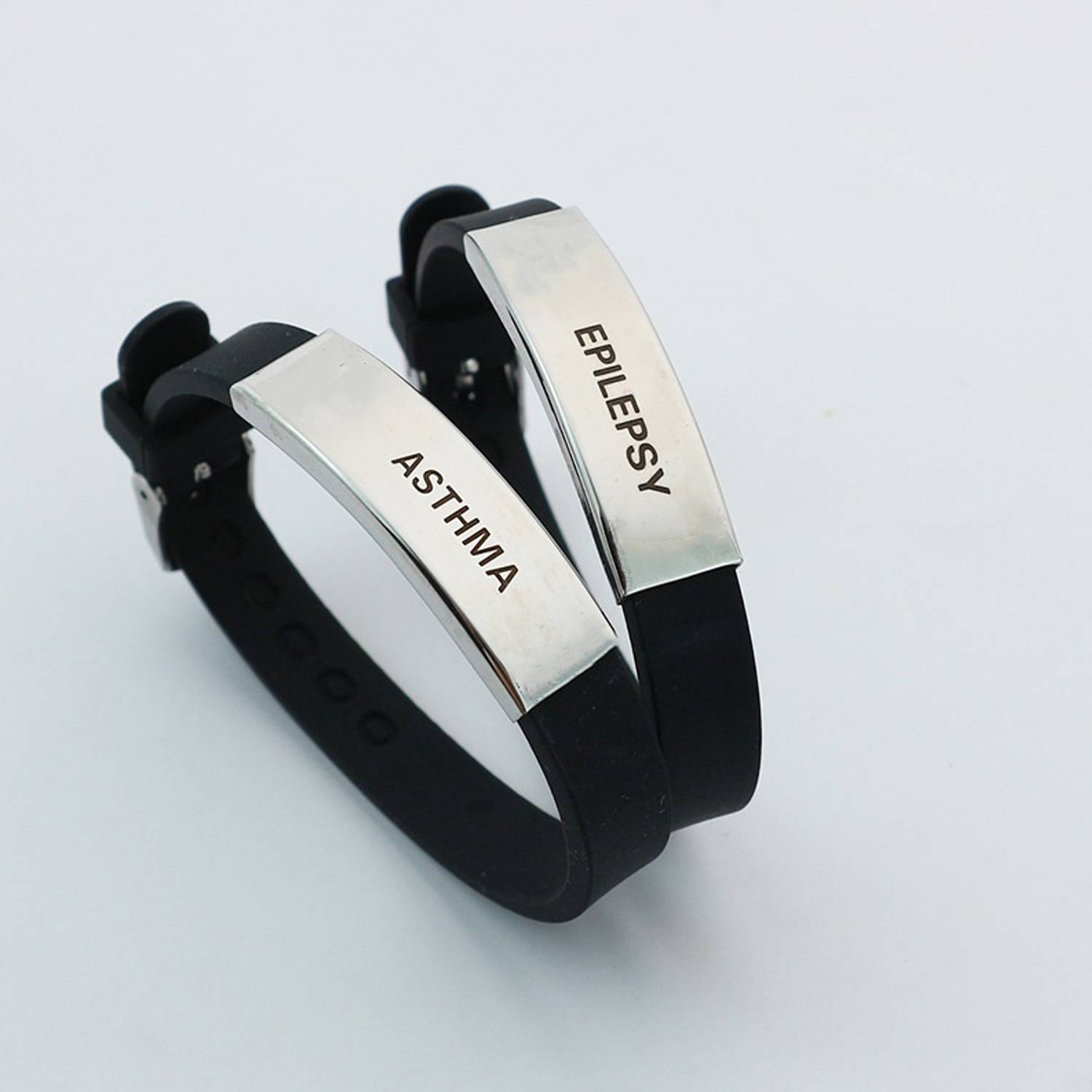 Medical Logo Stainless Steel Silicone Adjustable Bracelet 2