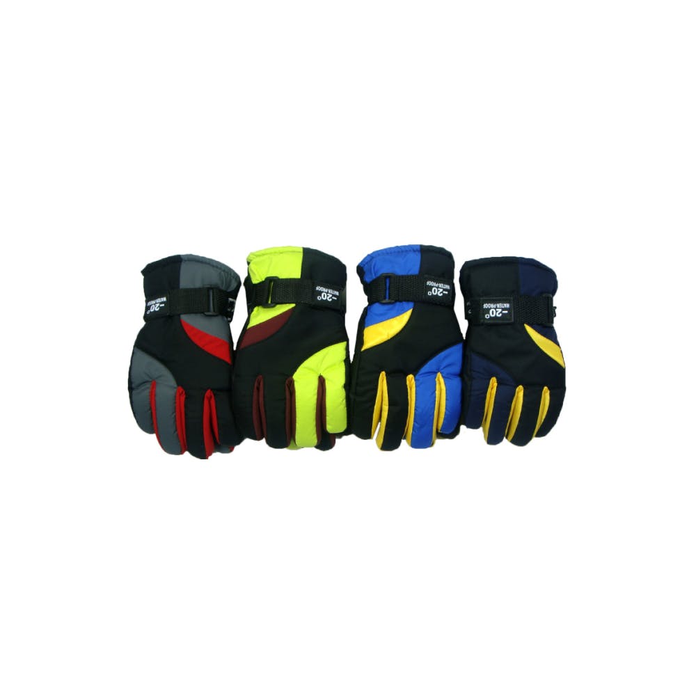 Kids' Waterproof Ski Gloves Assorted 2